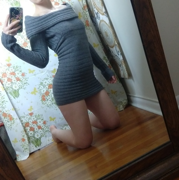 Bodycon Mini Sweater Dress - Picture 2 of 4